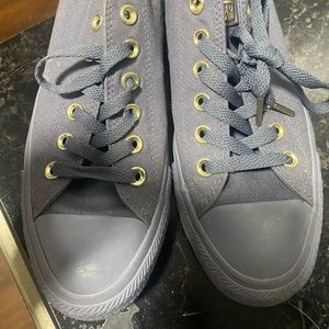 Purplish gray converse